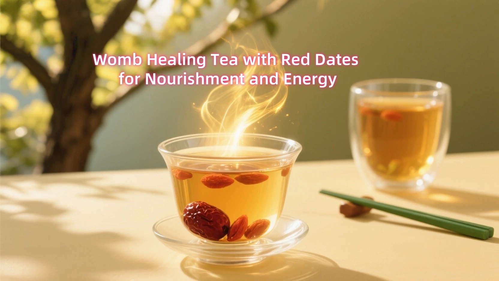 Womb Healing Tea with Red Dates for Nourishment and Energy